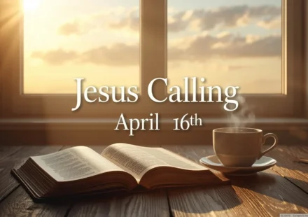 Jesus Calling April 16th​
