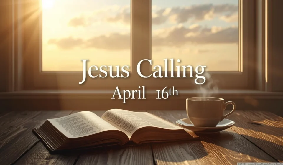 Jesus Calling April 16th​